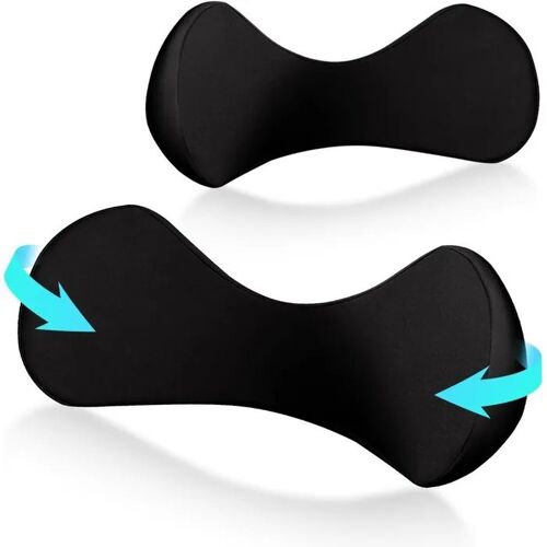 Coussin Lombaire Voiture Universel Memory Foam Lot De 2 Coussinets Ergonomiques Antistatique Pour Siège Conducteur Maintien