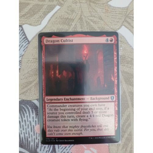 Magic: The Gathering 2022 Dragon Cultist 170 Battle For Baldur'S Gate Foil English