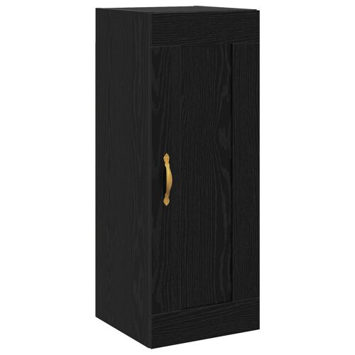 vidaXL Meuble mural Chêne noir 34,5 x 34 x 90 cm Bois d'ingénierie
