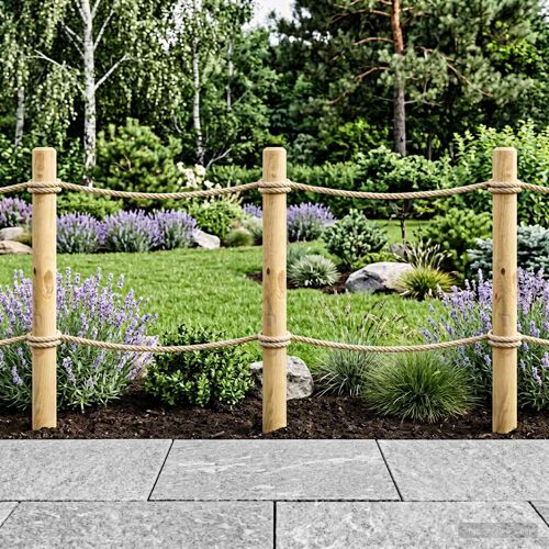 Vidaxl Poteaux De Clôture 5 Pc Vert 60 Cm Bois De Pin Massif