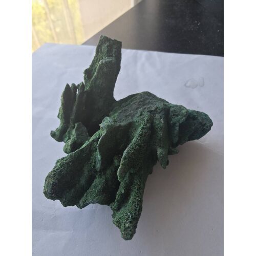 Dioptase Et Stalactite Fibreuse Du Katanga(Rdc)-Magnifique Pièce Rare De Collection 244g