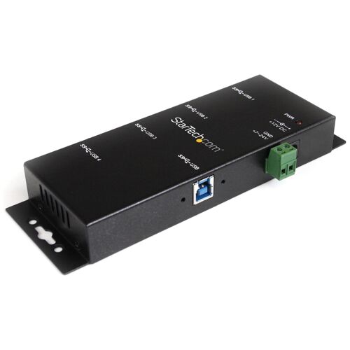 StarTech.com Hub USB 3.0 4 Ports - 5Gbps - Hub USB-A Industriel en Métal - Hub de Données USB Montable au Mur ou sur le Bureau - Hub d'Extension USB Conforme TAA