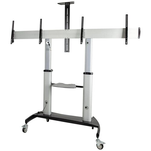 StarTech.com STNDMTVDUO support pour téléviseur 60" Noir et Argent