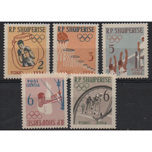 Albanie Timbres Série Préolympique 1963 Tokyo 64