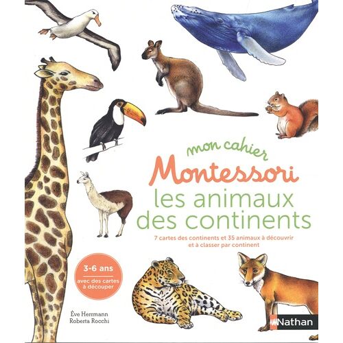 Mon Cahier Montessori Les Animaux Des Continents