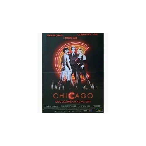 Chicago De Rob Marshall Avec Renée Zellweger, Catherine Zeta-Jones, Richard Gere... - Affiche Originale De Film Format 120 X 160 Cm