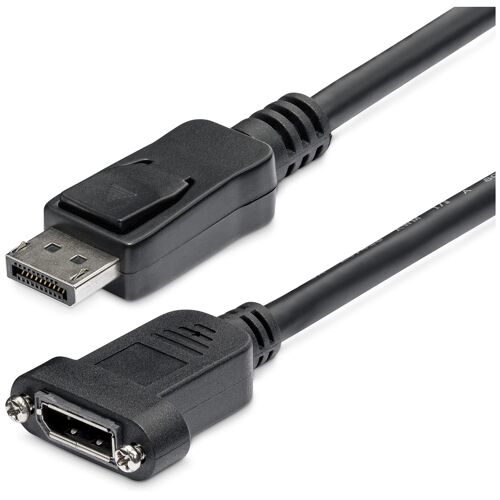 StarTech.com Câble DisplayPort à Montage sur Panneau de 91cm - 4K x 2K - Câble d'Extension DP 1.2 M/F - Câble d'Extension Vidéo DP avec Connecteur DP à Montage sur Panneau - Câble pour Moniteur DP