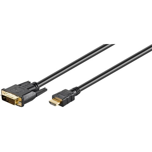 Microconnect HDM192415 câble vidéo et adaptateur 5 m DVI-D HDMI Type A (Standard) Noir