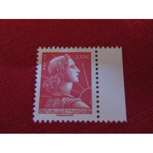 Timbre Venant Du Carnet Pour Les 70 Ans De La Marianne De Muller. Timbre Rouge 2.10e