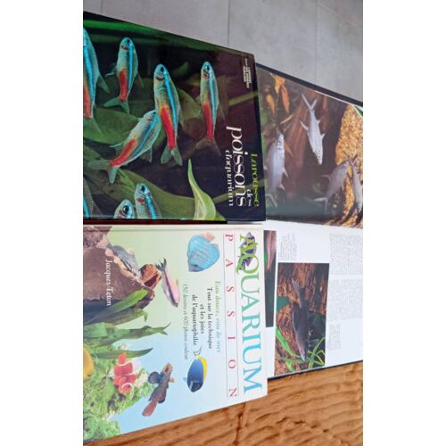 3 Livres Sur Les Poissons Aquarium