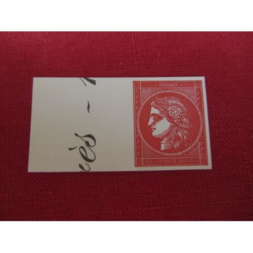 Timbres Cérès De 1 Euro Rouge N° 5361d Venant Du Livre Emis Pendant Le Salon Philatélique 2019 Tirage Très Limité 6000 Ex.