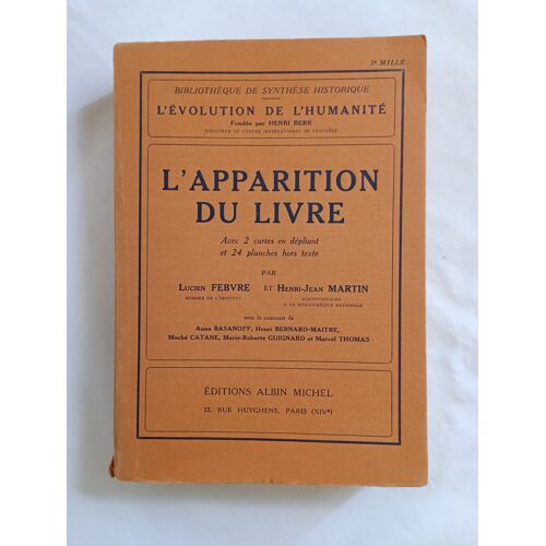 L'Apparition Du Livre