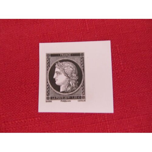 Timbre Cérès Non Dentelé De 1.05 Euros Venant Du Carnet De 14 Timbres Gommés Émis Pour Le Salon Philatélique D'Automne 2019 Commémorant Le 170ème Anniversaire Du 1er Timbre-Poste Français.