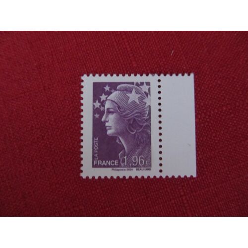 Timbre Marianne Et L'Europe Dit "La Beaujard" : Timbre Violet 1.96e Venant Du Carnet N° 1535
