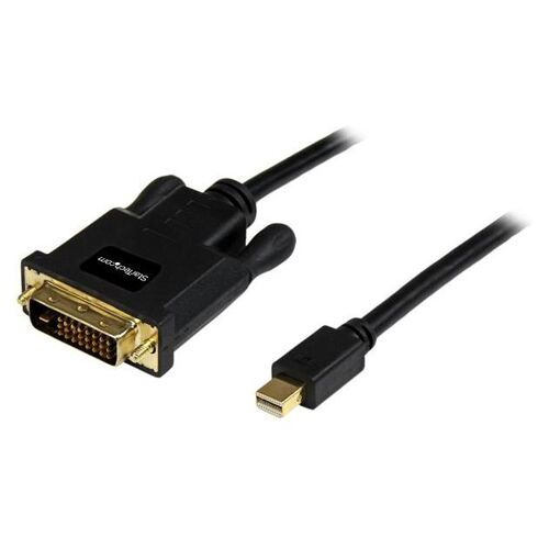 StarTech.com Câble Mini DisplayPort vers DVI de 3m - Adaptateur Mini DP à DVI - Vidéo 1080p - Lien Unique Passif mDP 1.2 vers DVI-D - mDP ou Thunderbolt 1/2 Mac/PC vers Moniteur DVI