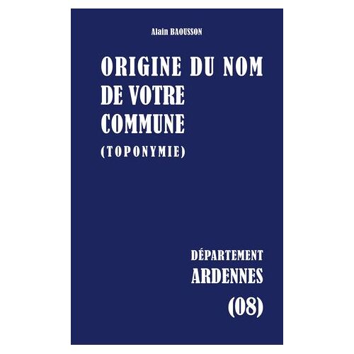 Origine Du Nom De Votre Commune