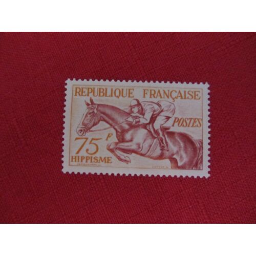 Timbre N° 965 Jeux Olympiques D'Helsinki 1952 "Le Hippisme"