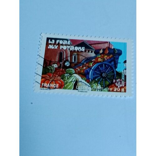 France Timbre Lettre 20g Autoadhesif Yvert N° 584 De 2011 La Foire Aux Potiron Oblitéré