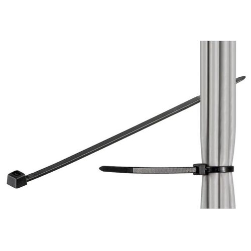 Microconnect CABLETIE3 serre-câbles Attache pour câble d'échelle Noir 100 pièces