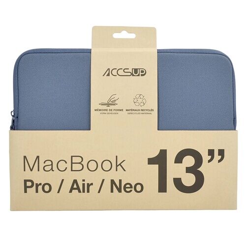 Housse PC Portable Accsup Bleu 2026 pour MacBook Neo Air Pro de 13"