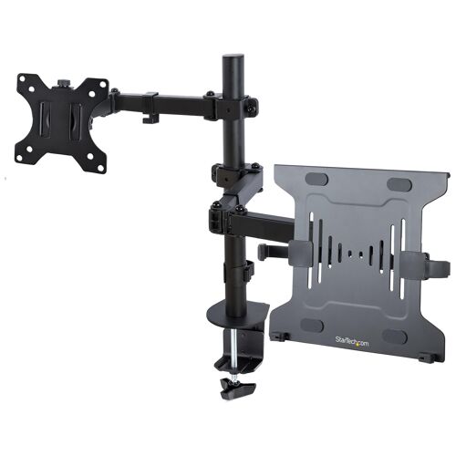 StarTech.com Bras Articulé VESA - Support Écran 32 pouces et Ordinateur Portable (4,5kg) - Pied Écran PC, Montage Réglable pour Ordinateur Portable - Support Moniteur et PC