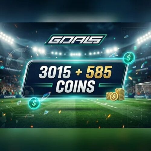 GOALS - 3015 +585 Coins Direct Top-Up - GLOBAL