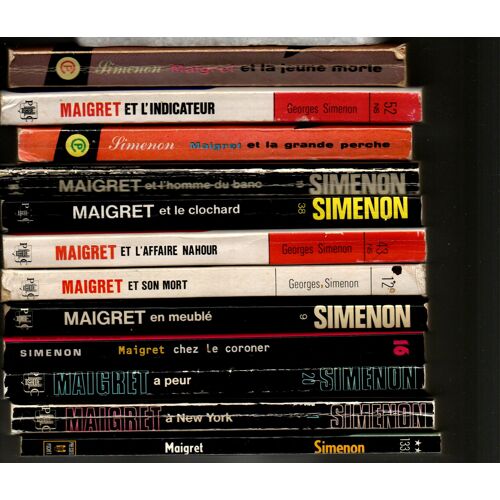 Simenon En Poche, Série De Titres Commençant Par Maigret