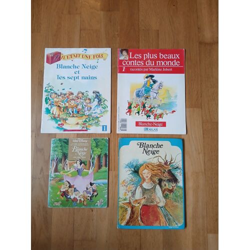 Lot De 4 Livres De Lecture Enfantine Blanche-Neige