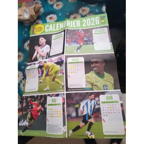 Poster Calendrier Foot 2026