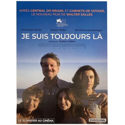 Je Suis Toujours Là (Ainda Estou Aqui) - Véritable Affiche De Cinéma Pliée - Format 40x60 Cm - De Walter Salles Avec Fernanda Torres, Selton Mello, Fernanda Montenegro - 2024