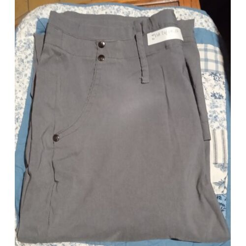 Pantacourt Femme - En Viscose - Gris - Taille 44