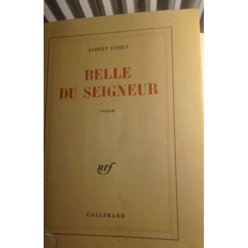 Belle Du Seigneur Cohen