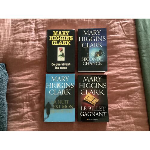 Lot De 4 Livres, Best Seller De Mary Higgins Clark.