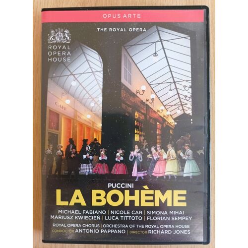 La Bohème, Dvd Opéra De Puccini, Chef A Pappano, Avec M Kwiecien, Nicole Car, M Fabiano, Royal Opera House, 2017, Dvd Très Rare (Ou Cher). Très Bon État