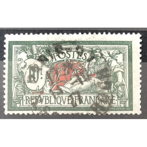 Merson 10f Vert Et Rouge (Joli N° 207) Obl - France Année 1924 - Brn83 - N30134