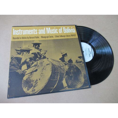 Bernard Keiler Instruments And Music Of Bolivia Ethnic Folkways Library - Us Lp 1962