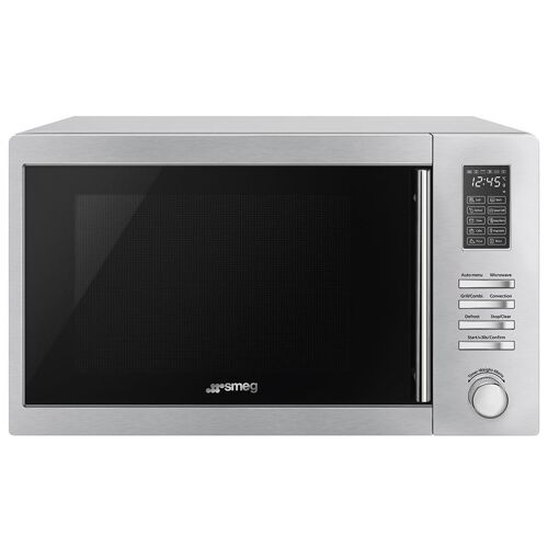 Smeg MOE34CXI2 micro-onde Noir, Acier inoxydable Micro-onde combiné Comptoir 34 L 1100 W