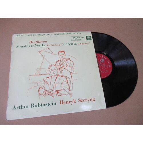 Henryk Szeryng & Artur Rubinstein Sonates N°5 En Fa Le Printemps & N°9 En La À Kreutzer Beethoven - Rca Victor France Lp 1960