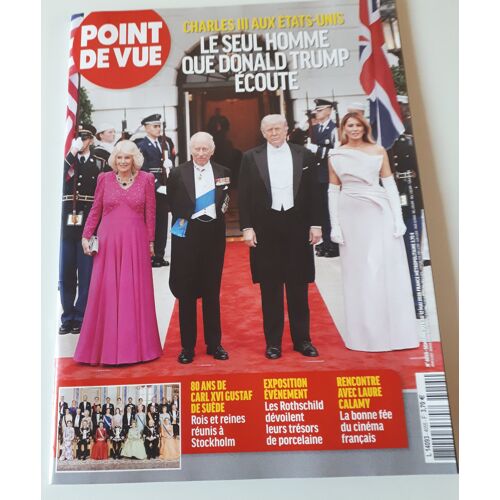 Point De Vue N°4055 Du 6 Au 12 Mai 2026-Roi Charles Iii Aux Etats-Unis-80 Ans De Carl Xvi Gustaf De Suède-Exposition Les Rothschild-Rencontre Avec Laure Calamy-Muna Al-Hussein Mère Du Roi De Jordanie
