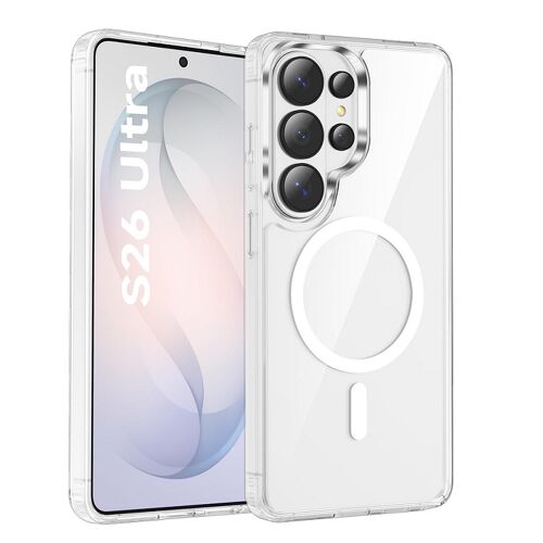 Coque Magnétique pour Samsung Galaxy S26 Ultra 5G, Compatible avec MagSafe, Dos Anti Rayures, Transparent - HQSELECTION®