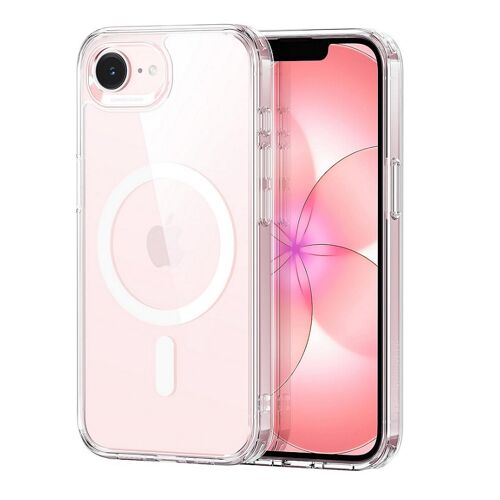 Coque Magnétique pour iPhone 17E, Compatible avec MagSafe, Dos Anti Rayures, Transparent - HQSELECTION®