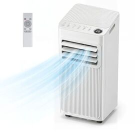 Climatiseur Mobile 9000BTU 2,6kW Wifi 4 en 1 R290 COSTWAY-Refroidissement,Déshumidificateur,Ventilateur,Mode Veille-Kit Fenêtre-42¿