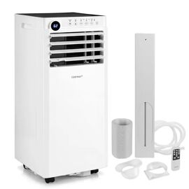 Climatiseur Mobile 7000 BTU 2kW Wifi 4 en 1 R290 COSTWAY-Refroidissement,Déshumidificateur,Ventilateur,Mode Nuit-Kit Fenêtre-32,5¿