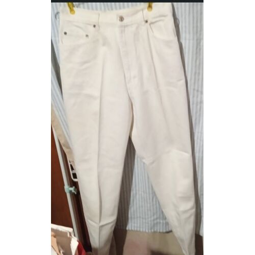Pantalon Femme - " Stone Valley " - Blanc - 100% Coton - Taille 42