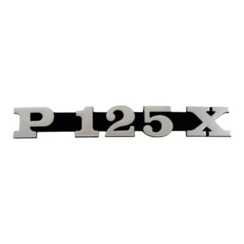 Badge Panneau Latéral Compatible Avec Piaggio Vespa P125x Logo Écusson Carrosserie Restauration Scooter Oem 181327