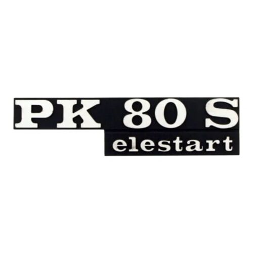 Badge Panneau Latéral Compatible Avec Piaggio Vespa Pk 80s Elestart Logo Écusson Carrosserie Restauration Scooter Oem 198199