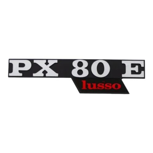 Badge Panneau Latéral Compatible Avec Piaggio Vespa Px 80e Lusso Logo Écusson Carrosserie Restauration Scooter Oem 199361
