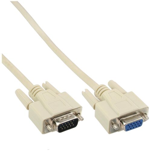 InLine 17736 câble VGA 10 m VGA (D-Sub) Beige