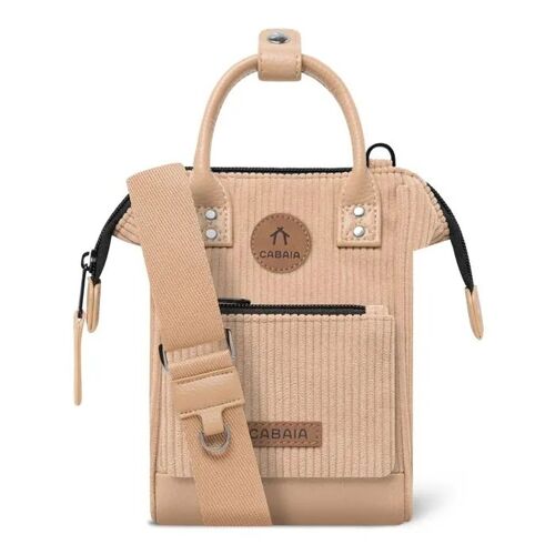 CABAIA Sac à épaule bandoulière beige pour femme et homme - Adventurer Recycled Velvet Nano Bag Luxor 338603