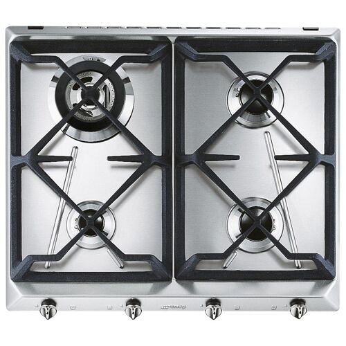 Smeg SRV564GH3 plaque Acier inoxydable Intégré 60 cm Gaz 4 zones